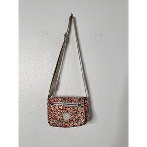 Kipling Women's Red Multicolor Crossbody Mini Bag Size 8x6X5 Zipper/Adjust Strap